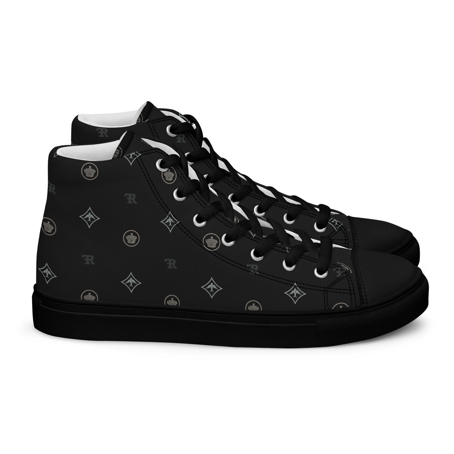 RF Women’s high top canvas shoes CROWNS & BIRDS