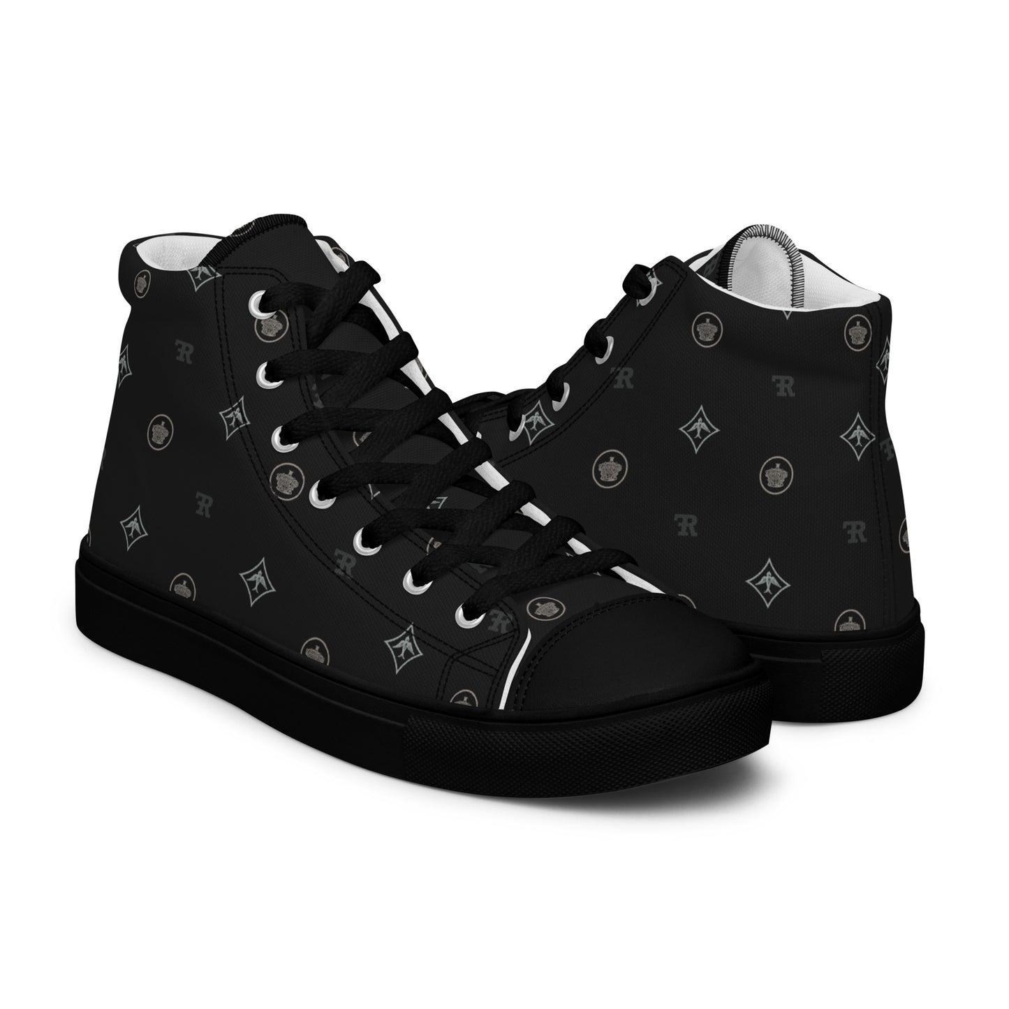 RF Women’s high top canvas shoes CROWNS & BIRDS