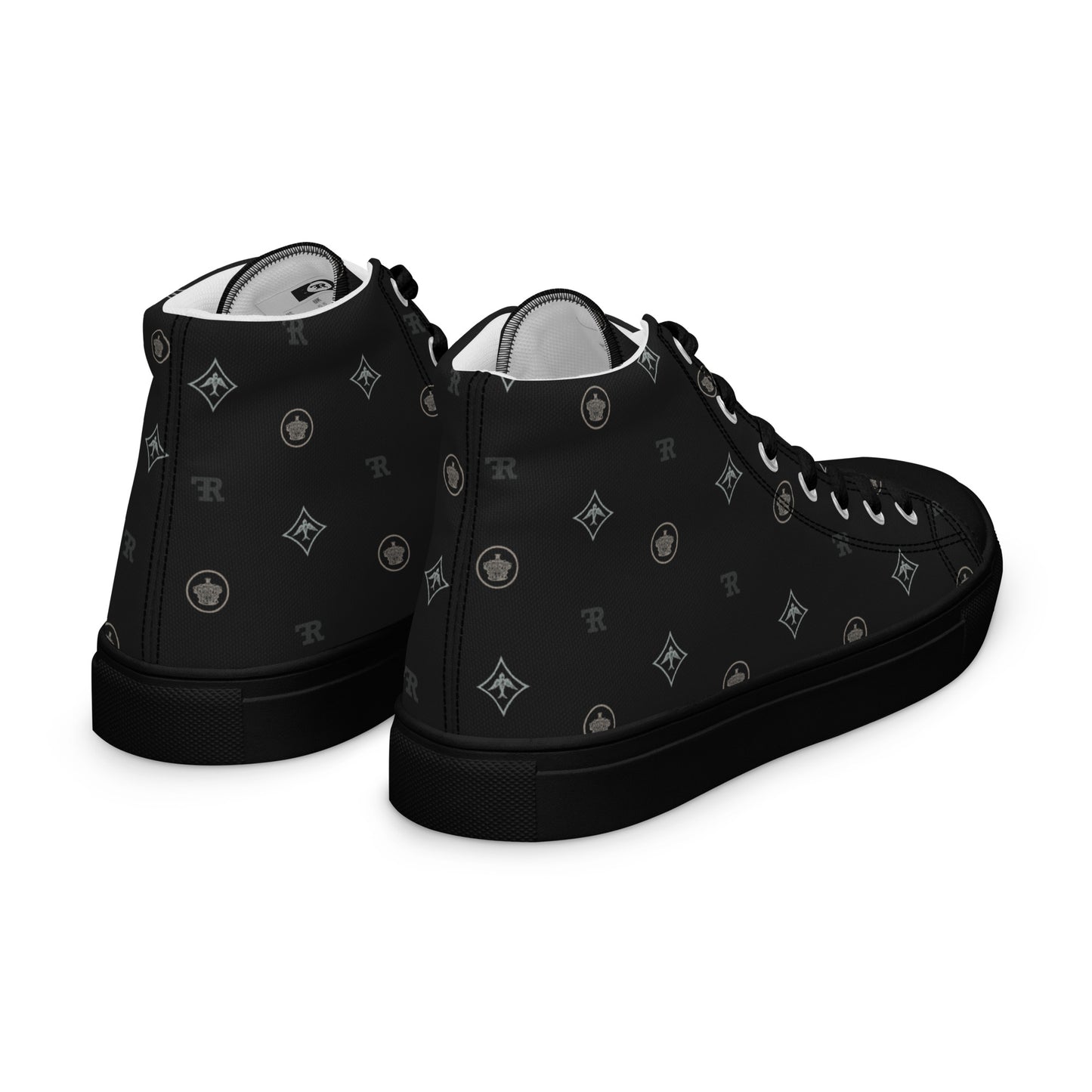 RF Women’s high top canvas shoes CROWNS & BIRDS